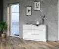 Komoda MALWA M6 120cm BIELA matná