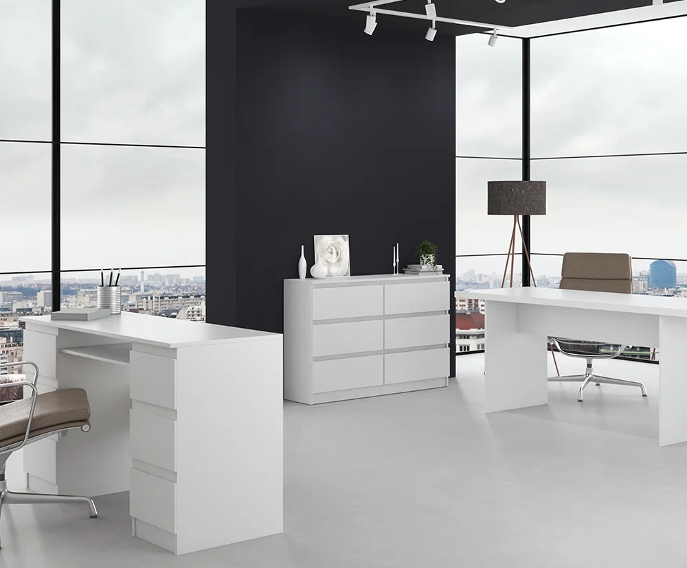 Komoda MALWA M6 120cm BIELA matná