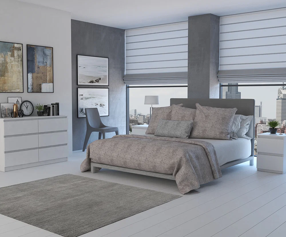 Komoda MALWA M6 120cm BIELA matná