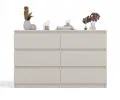 Komoda MALWA M6 120cm KAŠMIER matná