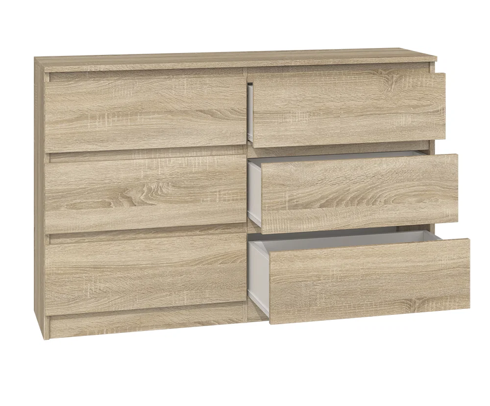 Komoda MALWA M6 120cm SONOMA matná