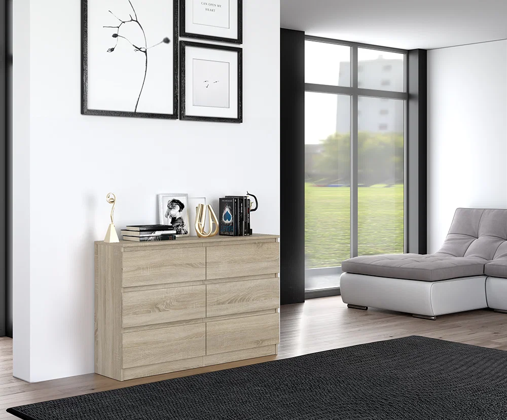 Komoda MALWA M6 120cm SONOMA matná