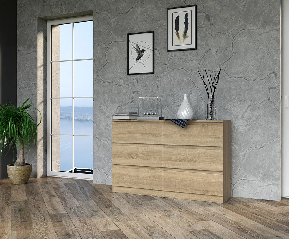 Komoda MALWA M6 120cm SONOMA matná