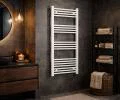 Kúpeľňový radiátor BASIC 500x800mm, 322W - BIELA