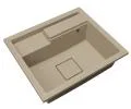 Granitový drez ELITE 6052 BÉŽOVÝ 60 x 52 x 21,5 cm