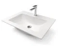 Zápustné granitové umývadlo PRIMO 61 cm, BIELY