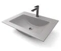 Zápustné granitové umývadlo PRIMO 61 cm, SIVÁ